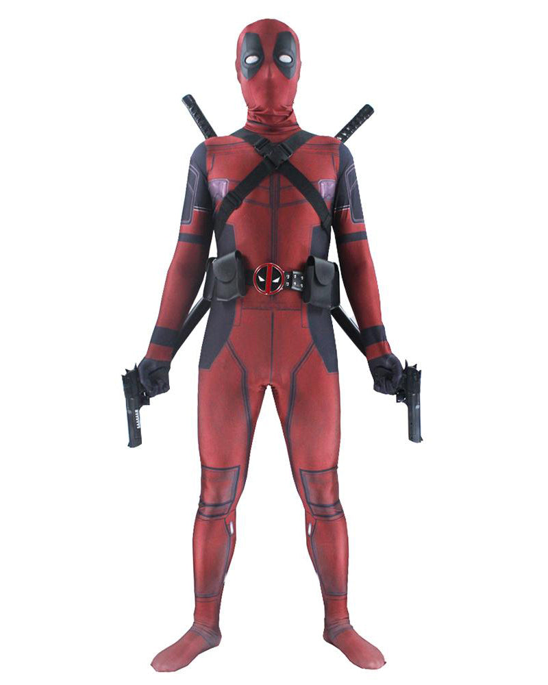 2020 Deadpool Cosplay Costume Bodysuits Suit For Adults and Kids Spandex Zentai 3D Style