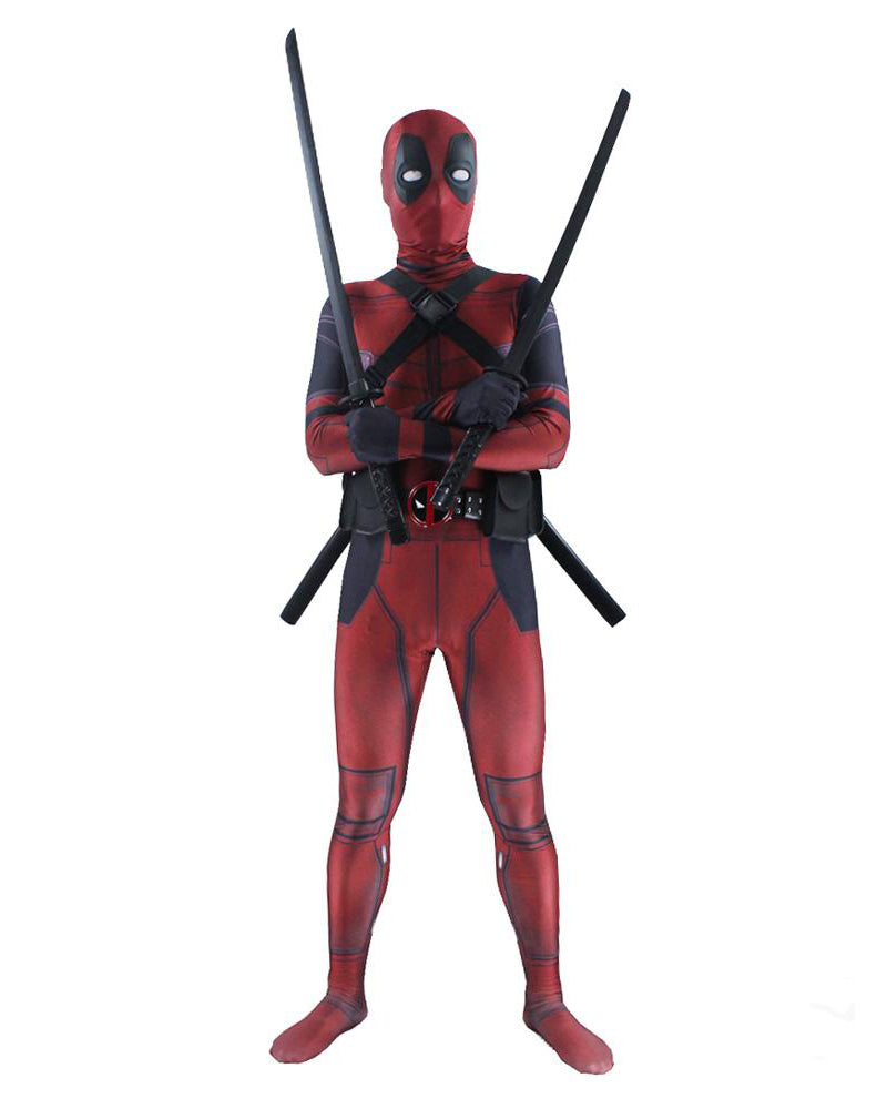 2020 Deadpool Cosplay Costume Bodysuits Suit For Adults and Kids Spandex Zentai 3D Style