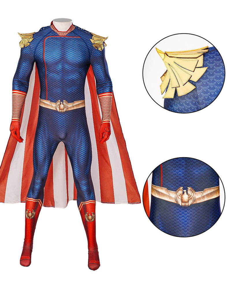 Homelander Cosplay Costume Jumpsuit Bodysuit Outfits