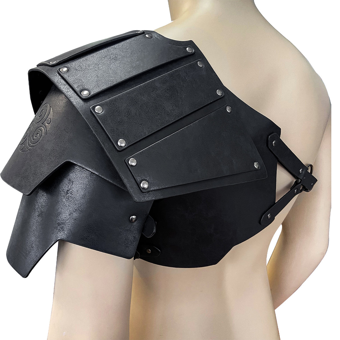 Medieval Single Pauldron Shoulder Armor with Thigh Armor and Arm Guards