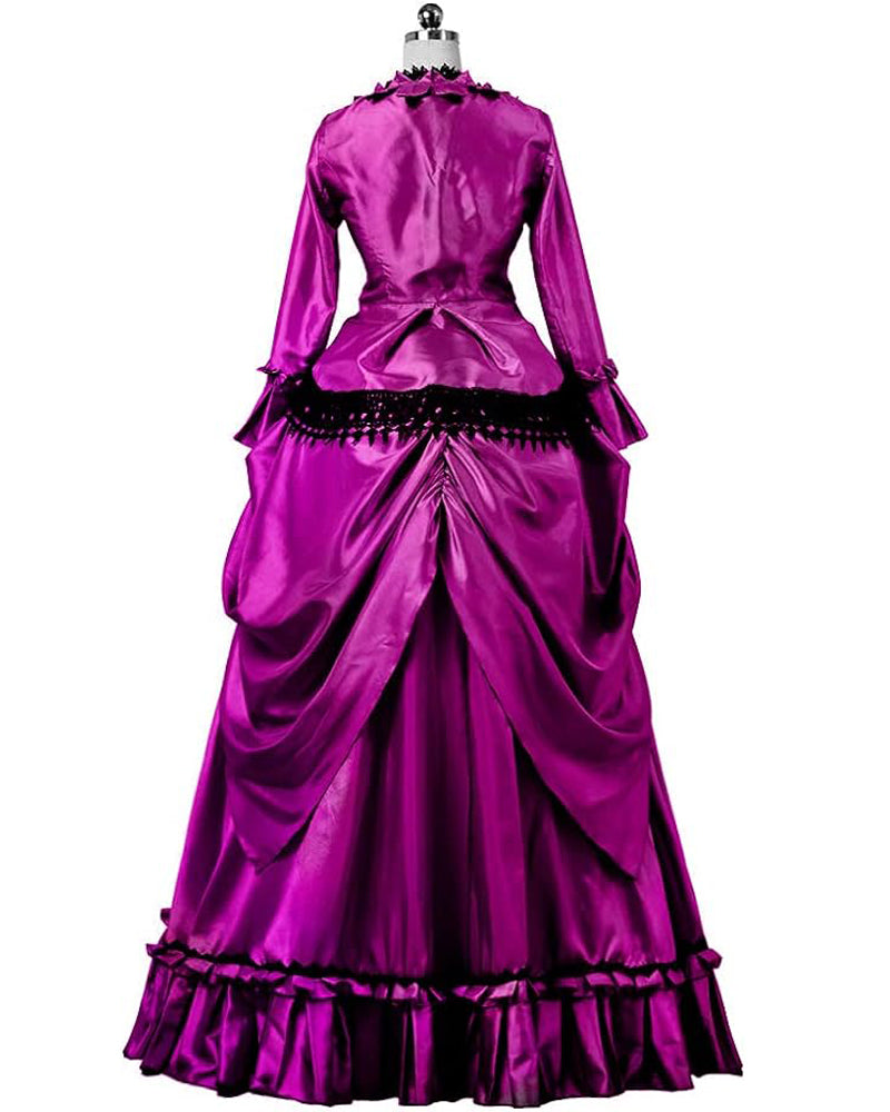 Steampunk Gothic Victorian Dress Vintage Bustle Gown Cosplay Costume