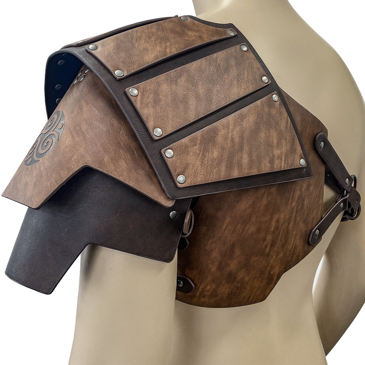 Medieval Single Pauldron Shoulder Armor with Thigh Armor and Arm Guards