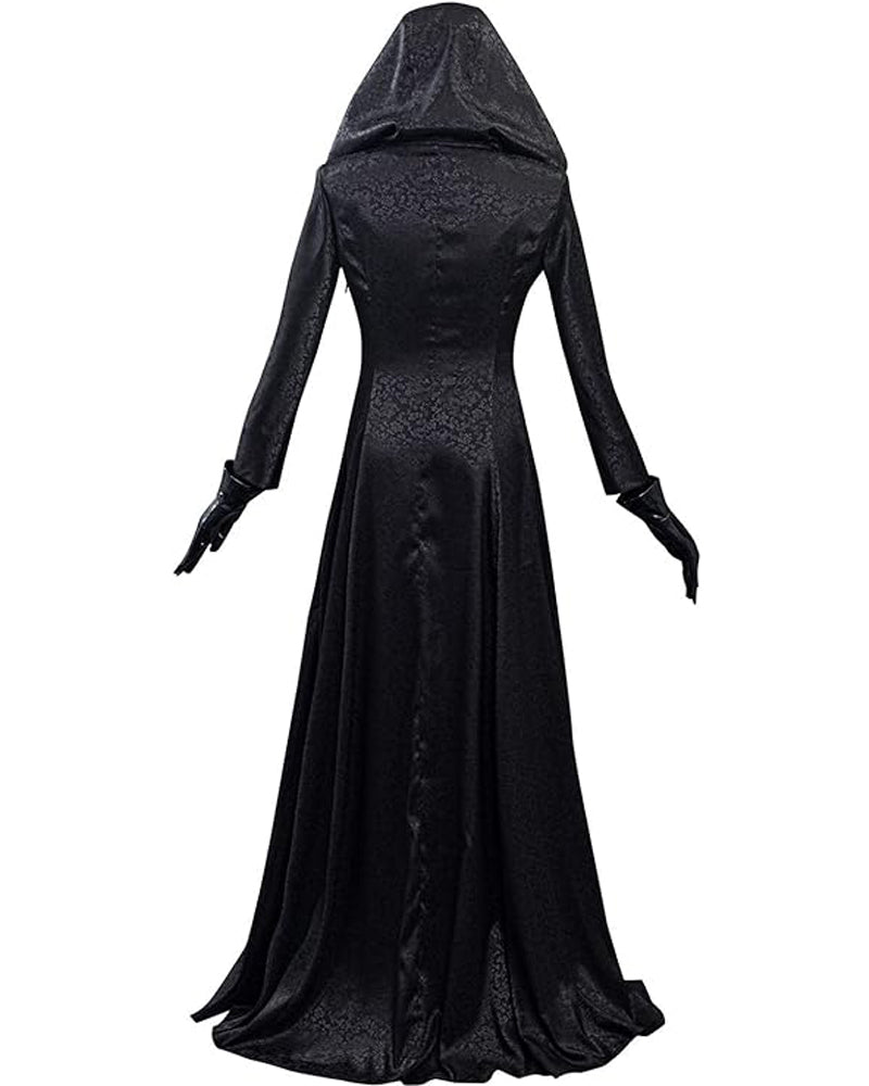 Lady Village Evil Costume Alcina Dimitrescu Black Vampire Cosplay Dress