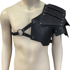 Medieval Single Pauldron Shoulder Armor with Thigh Armor and Arm Guards