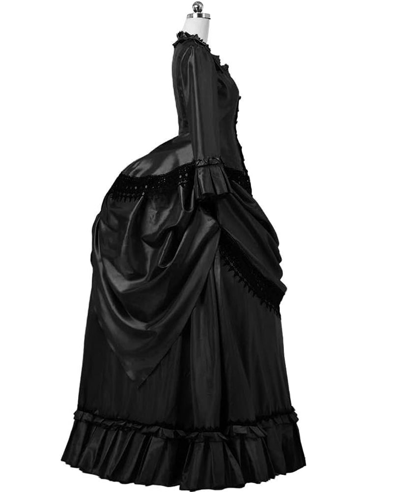 Steampunk Gothic Victorian Dress Vintage Bustle Gown Cosplay Costume