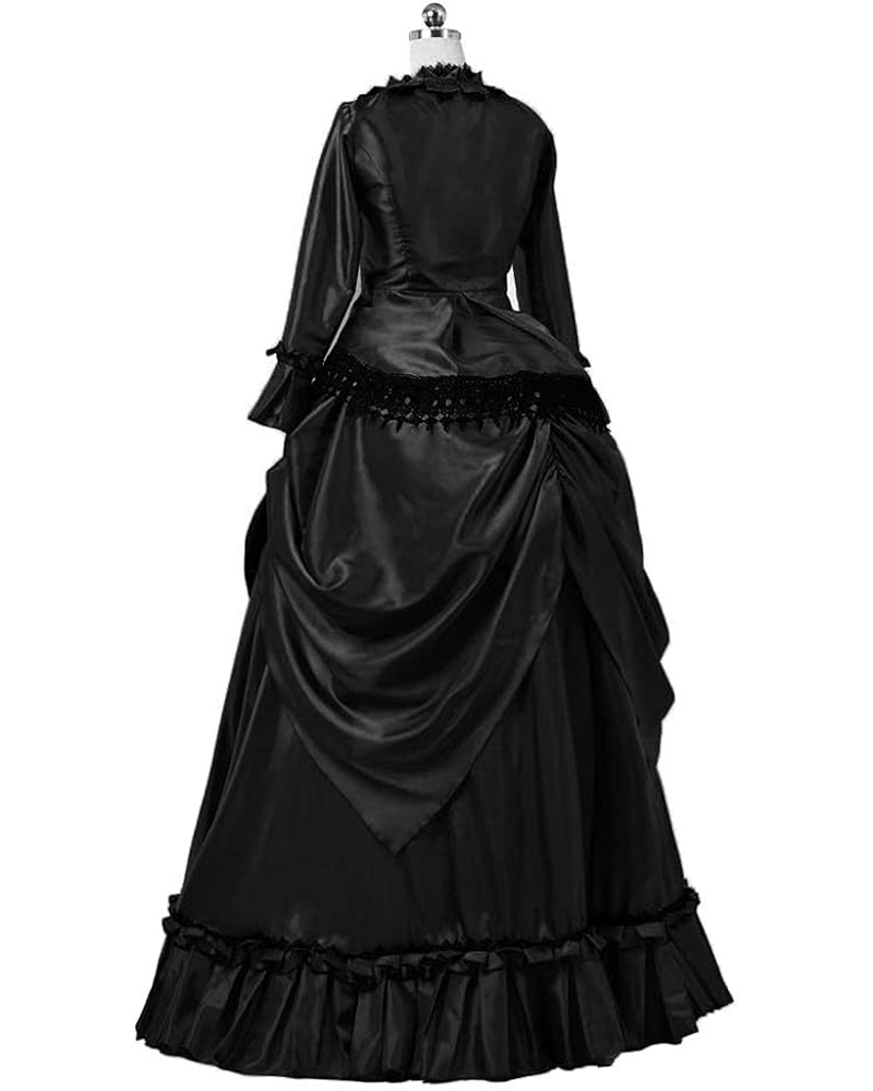 Steampunk Gothic Victorian Dress Vintage Bustle Gown Cosplay Costume