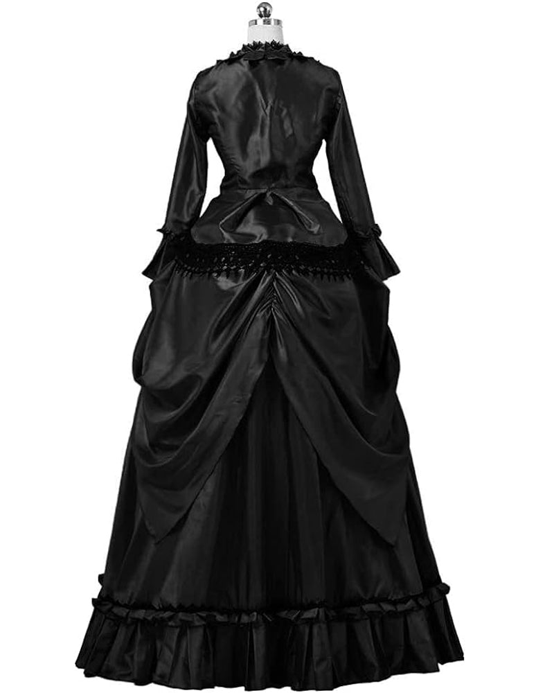 Steampunk Gothic Victorian Dress Vintage Bustle Gown Cosplay Costume