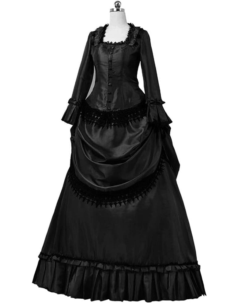 Steampunk Gothic Victorian Dress Vintage Bustle Gown Cosplay Costume