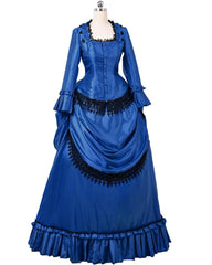 Steampunk Gothic Victorian Dress Vintage Bustle Gown Cosplay Costume