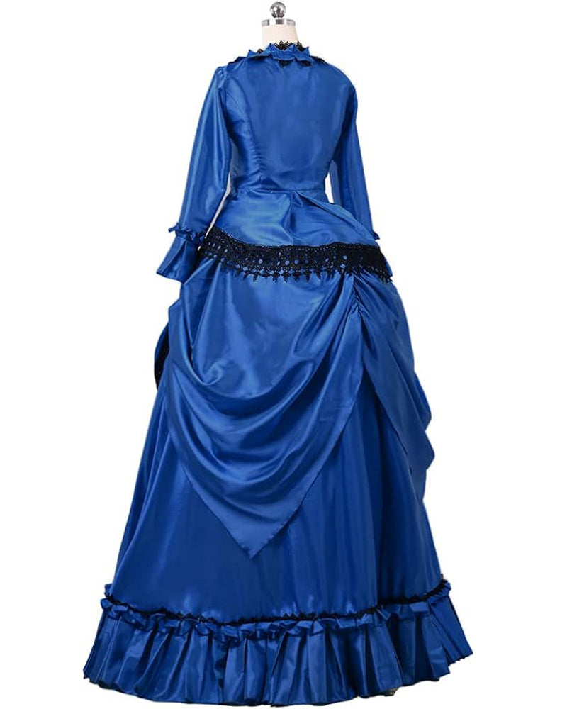 Steampunk Gothic Victorian Dress Vintage Bustle Gown Cosplay Costume