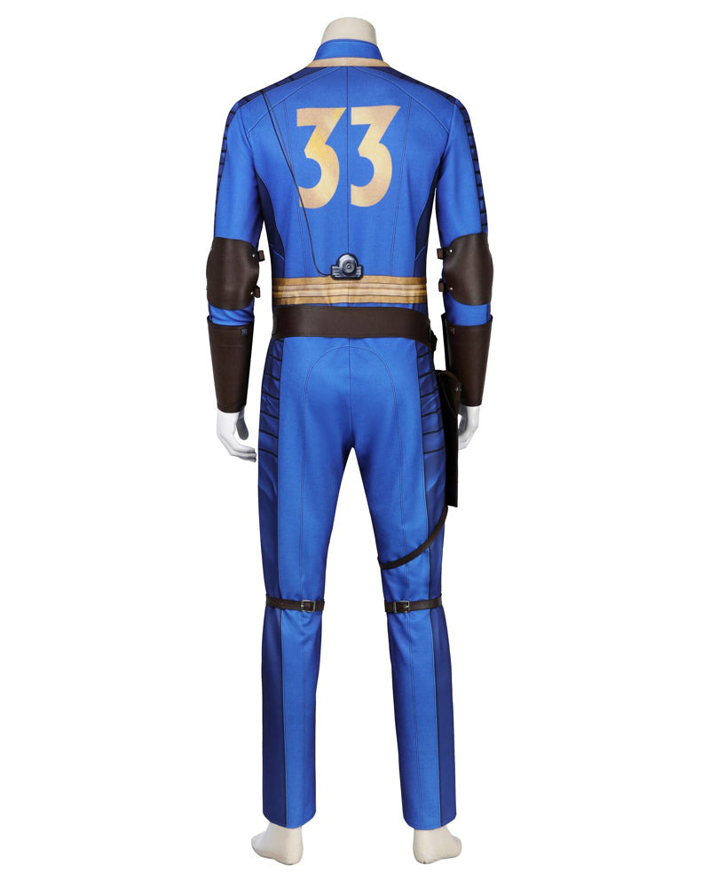 Fallout Vault 33 Jumpsuit Cosplay Costume Men Suit