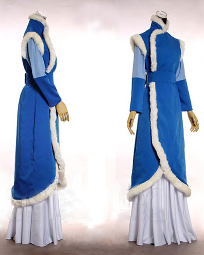 The Last Airbender Princess Yue Blue Cosplay Costume