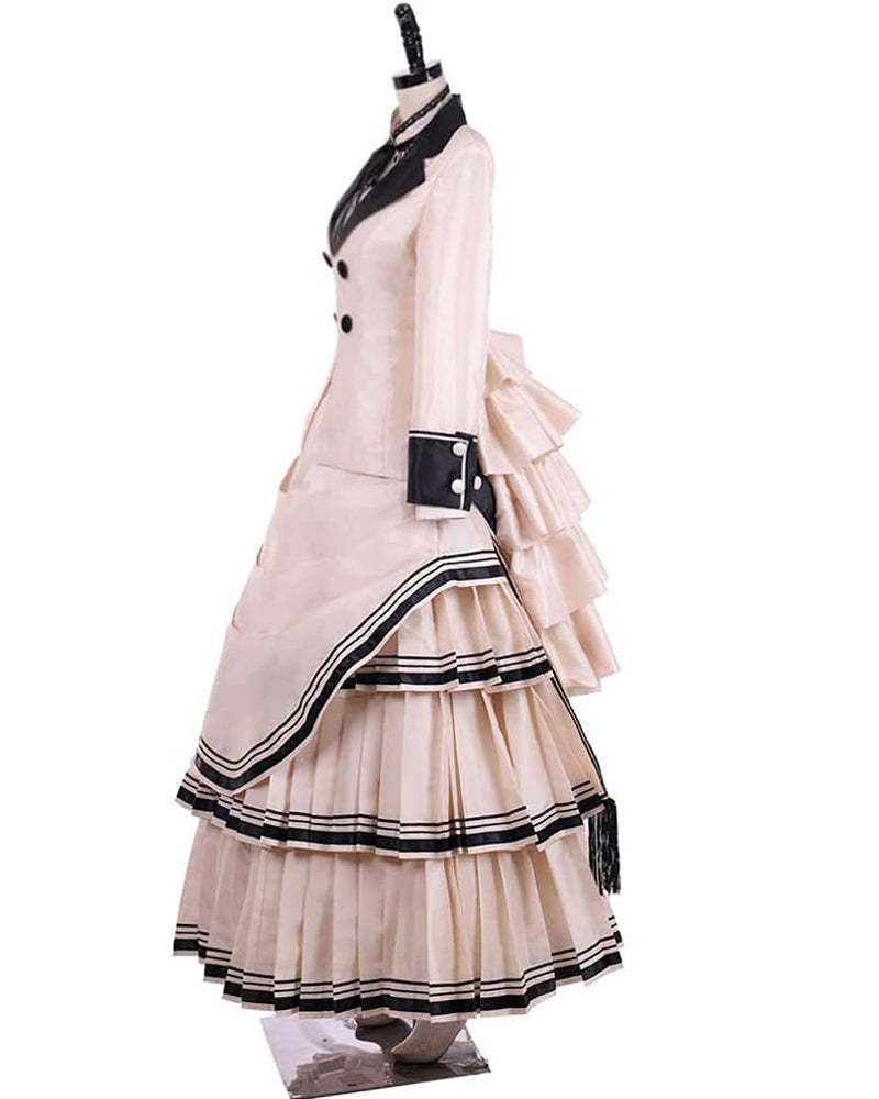 Vintage Victorian Gothic Dress Southern Belle Ball Gowns Costume