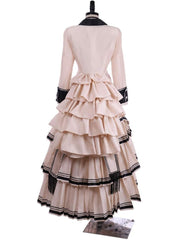 Vintage Victorian Gothic Dress Southern Belle Ball Gowns Costume