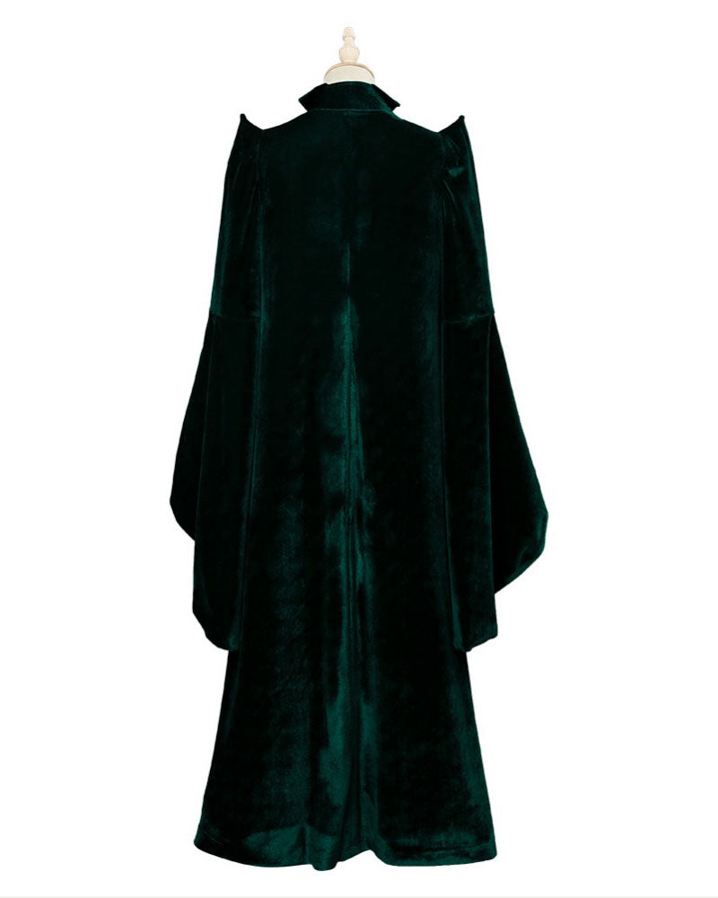 Magic Minerva McGonagall Cosplay Costume Green Cloak