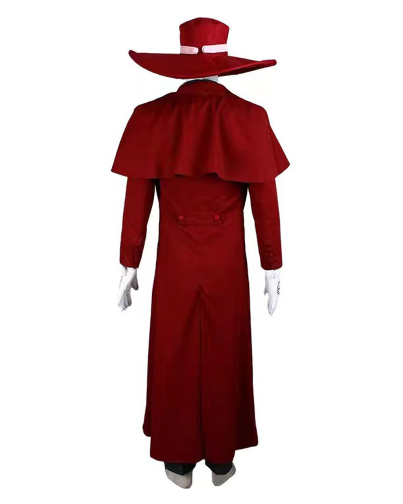 Alucard Cosplay Costume Red Uniform Custom Made