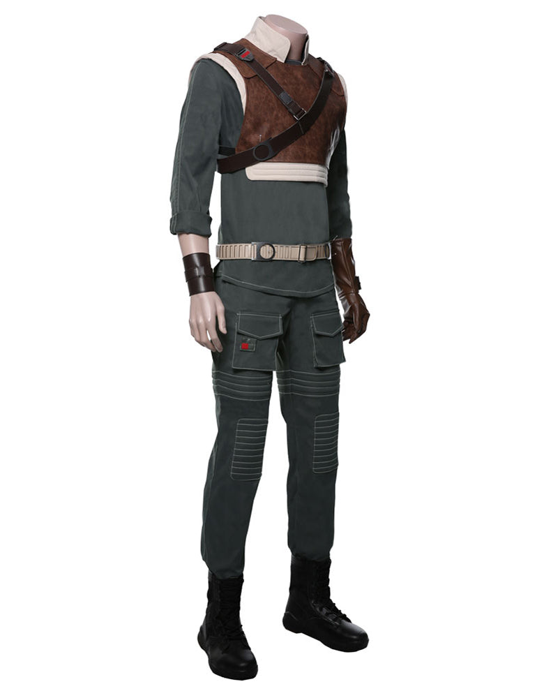 Jedi Fallen Order Cal Kestis Cosplay Costume Uniform Suit