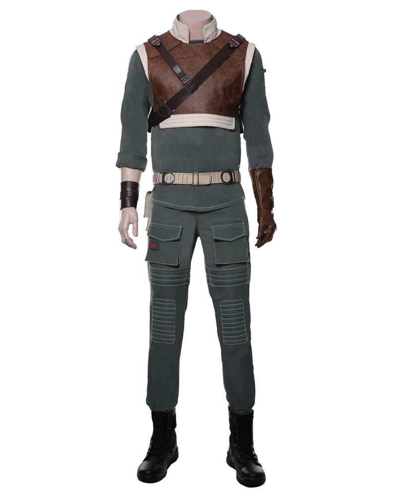 Jedi Fallen Order Cal Kestis Cosplay Costume Uniform Suit