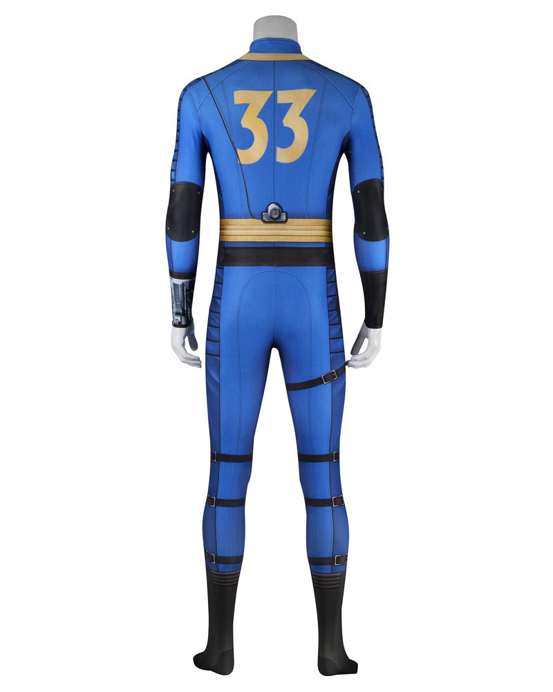 Fallout Vault 33 Jumpsuit Cosplay Costume Men Suit