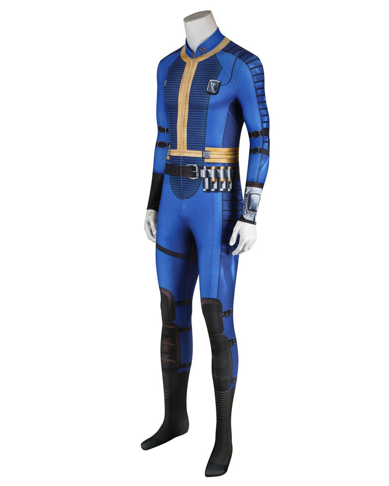 Fallout Vault 33 Jumpsuit Cosplay Costume Men Suit