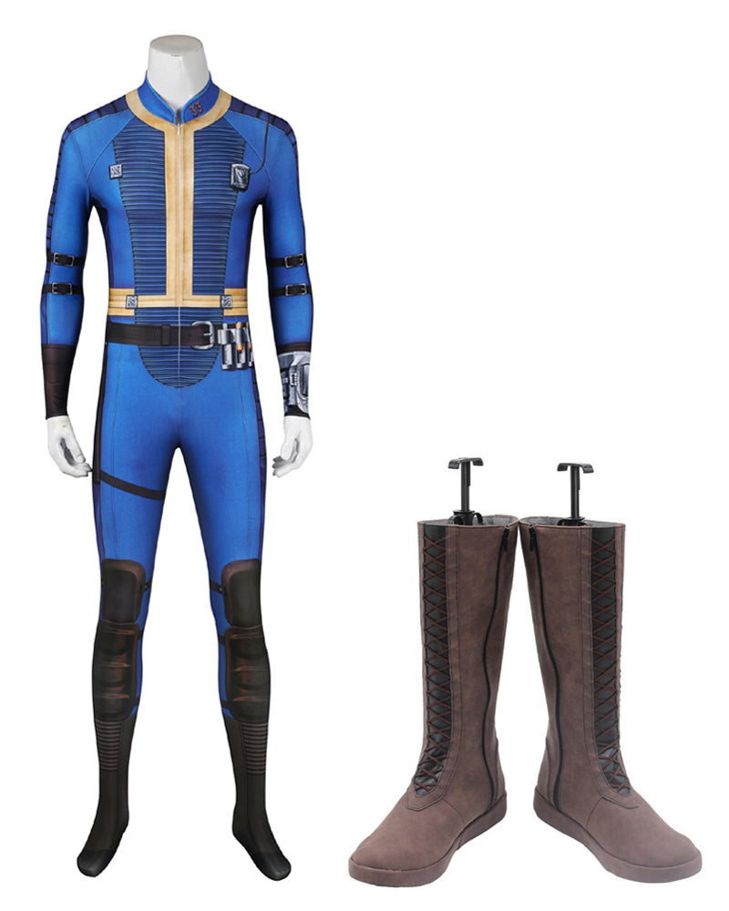 Fallout Vault 33 Jumpsuit Cosplay Costume Men Suit