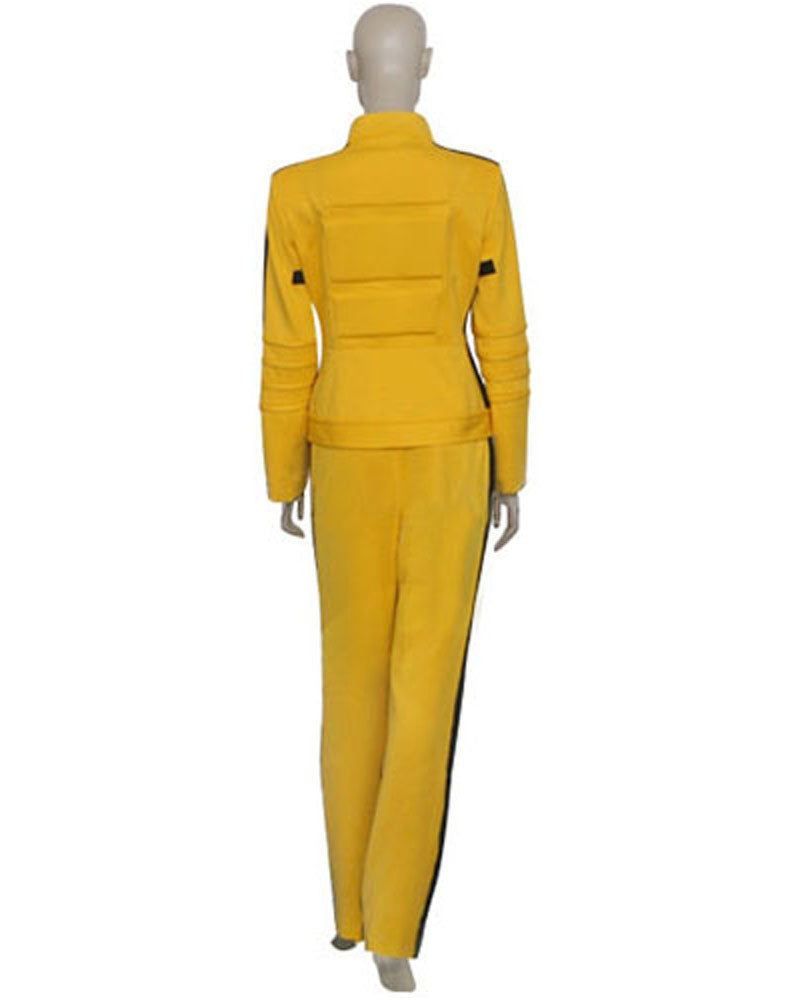 Kill Bill The Bride Cosplay Costume Yellow Jumpsuit