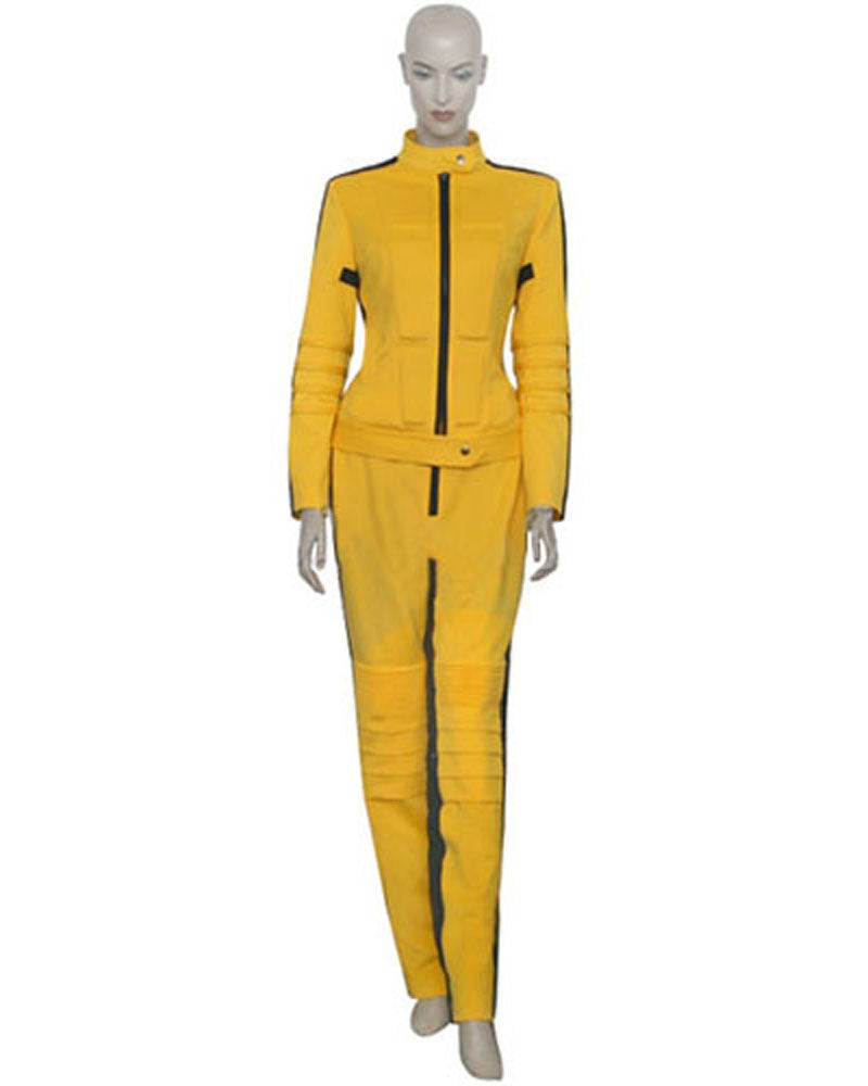 Kill Bill The Bride Cosplay Costume Yellow Jumpsuit