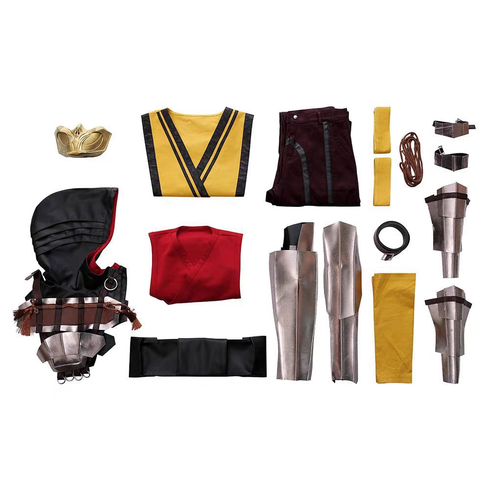 Mk11 Scorpion Costume Mortal Kombat Cosplay Outfit