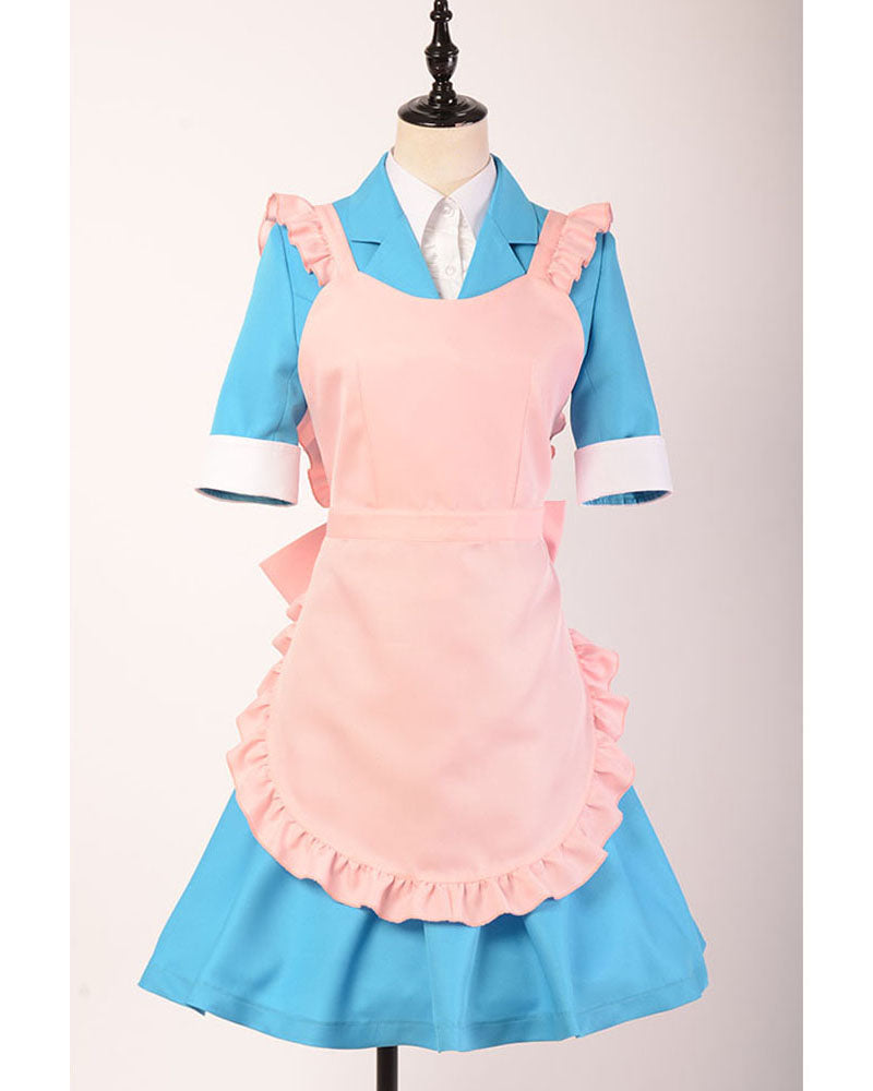 The End of Hope's Peak Academy Chisa Yukizome Maid Cosplay Costume