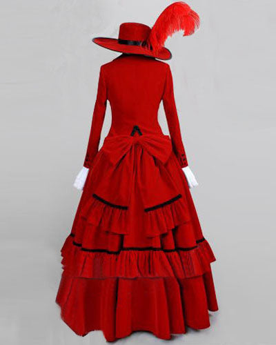 Black Butler Madam Red Angelina Dalles Dress Cosplay Costume