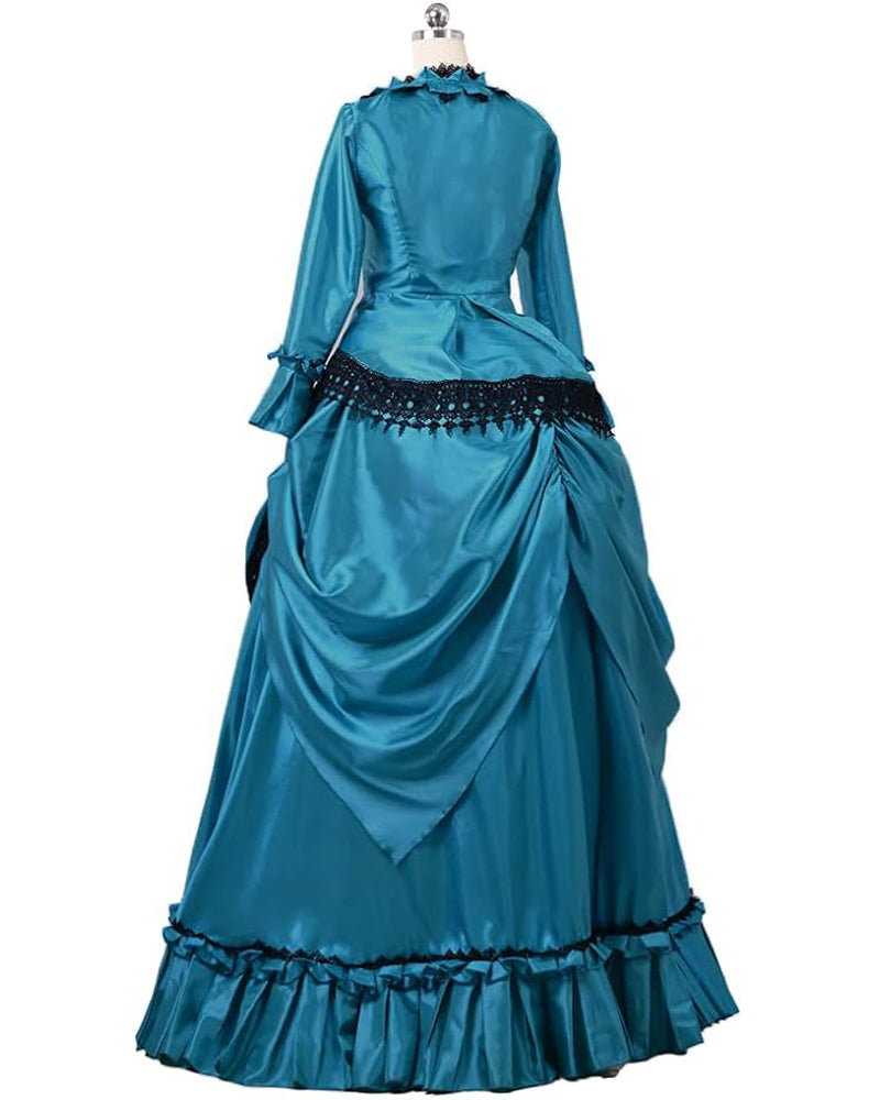 Steampunk Gothic Victorian Dress Vintage Bustle Gown Cosplay Costume