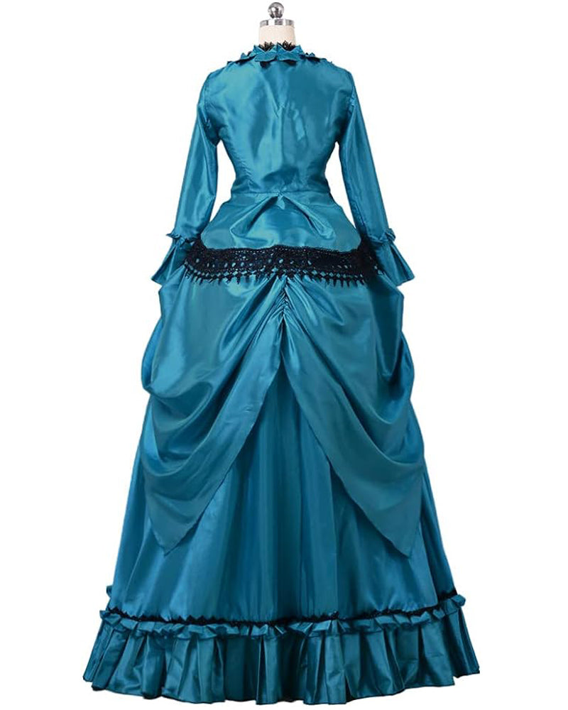 Steampunk Gothic Victorian Dress Vintage Bustle Gown Cosplay Costume