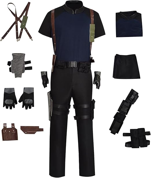 Leon Kennedy Cosplay Costume Outfit Suit Custom Made