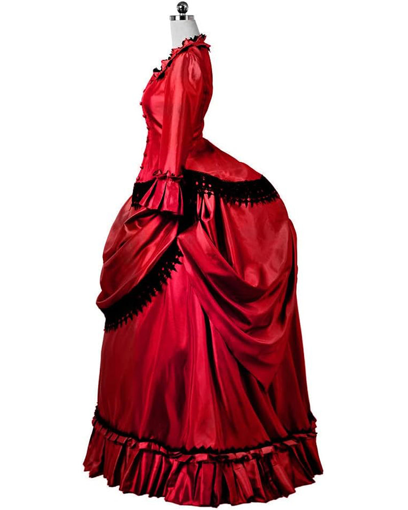 Steampunk Gothic Victorian Dress Vintage Bustle Gown Cosplay Costume