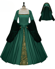 Anne Boleyn Green Dress 16th Century Costume Other Boleyn Girls Outfit